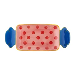 Serving Platters & Dishes^Bloomingville Caramella serving tray 10.5x25.5 cm, Pink