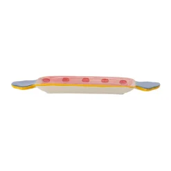 Serving Platters & Dishes^Bloomingville Caramella serving tray 10.5x25.5 cm, Pink