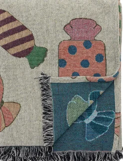 Cotton Blankets & Throws^Bloomingville Caramella throw 130x150 cm, Nature Beige