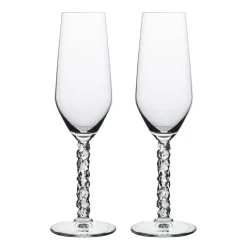 Champagne Glasses^Orrefors Carat champagne glass 24 cl 2-pack, Clear Transparent