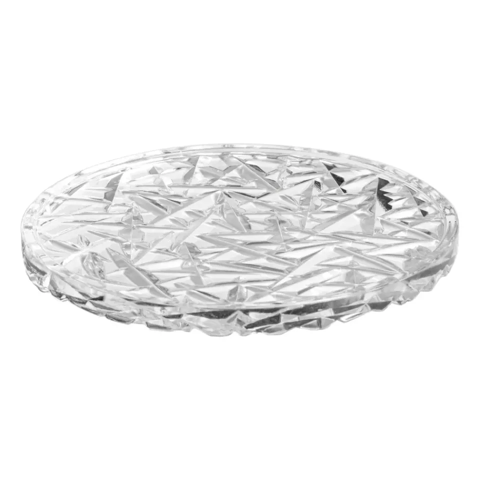 New Orrefors Carat coaster Ø12.5 cm, Clear Transparent