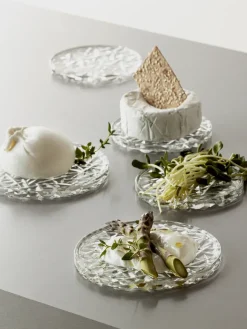 New Orrefors Carat coaster Ø12.5 cm, Clear Transparent