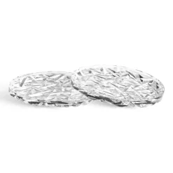 Best Orrefors Carat coaster Ø10 cm 2-pack, Clear Transparent