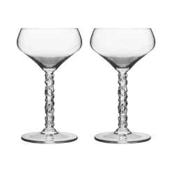 Clearance Orrefors Carat cocktail glass 2-pack, Clear Transparent