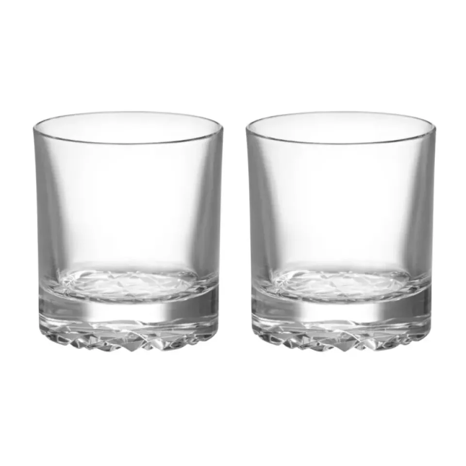 Whiskey & Cognac Glasses^Orrefors Carat double old fashioned glass 28 cl 2-pack, Clear Transparent
