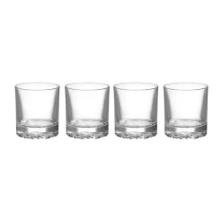 Clearance Orrefors Carat double old fashioned glass 28 cl 4-pack, Clear Transparent