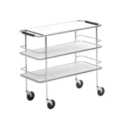 Serving Trolleys^Lammhults Cargo serveringsvagn, laminate-chrome White