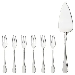 Cake Knives & Servers^Hardanger Bestikk Carina cake set 7 pcs, stainless steel Silver-coloured