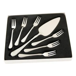 Cake Knives & Servers^Hardanger Bestikk Carina cake set 7 pcs, stainless steel Silver-coloured