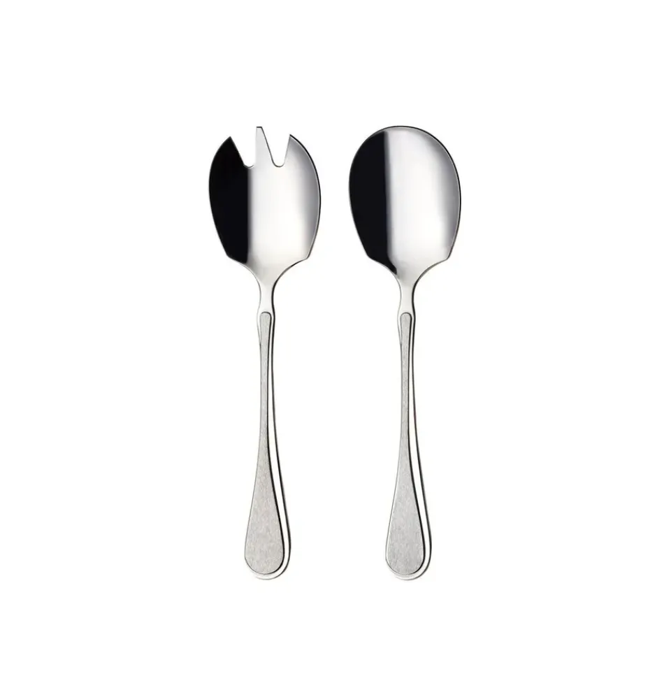 Salad Servers^Hardanger Bestikk Carina sallad set 2 pieces, 2 pieces Silver-coloured