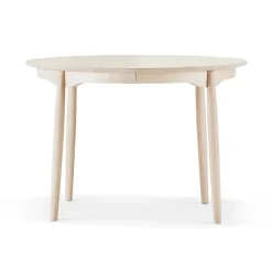 Best Stolab Carl dining table Ø115. divided, Birch light matte lacquered Beige