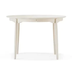 Best Stolab Carl dining table Ø115. divided, Birch white oil Beige