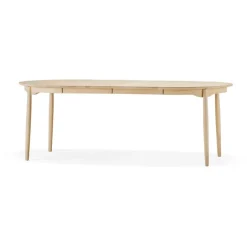 Best Stolab Carl dining table birch, Natural oil. 2 inserts Beige