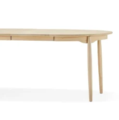 Best Stolab Carl dining table birch, Natural oil. 2 inserts Beige