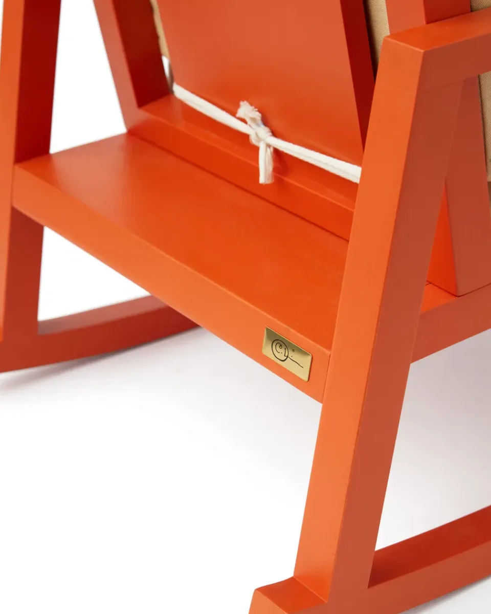 Best Kid's Concept Carl Larsson rocking chair, Orange-nature OrangeBeige
