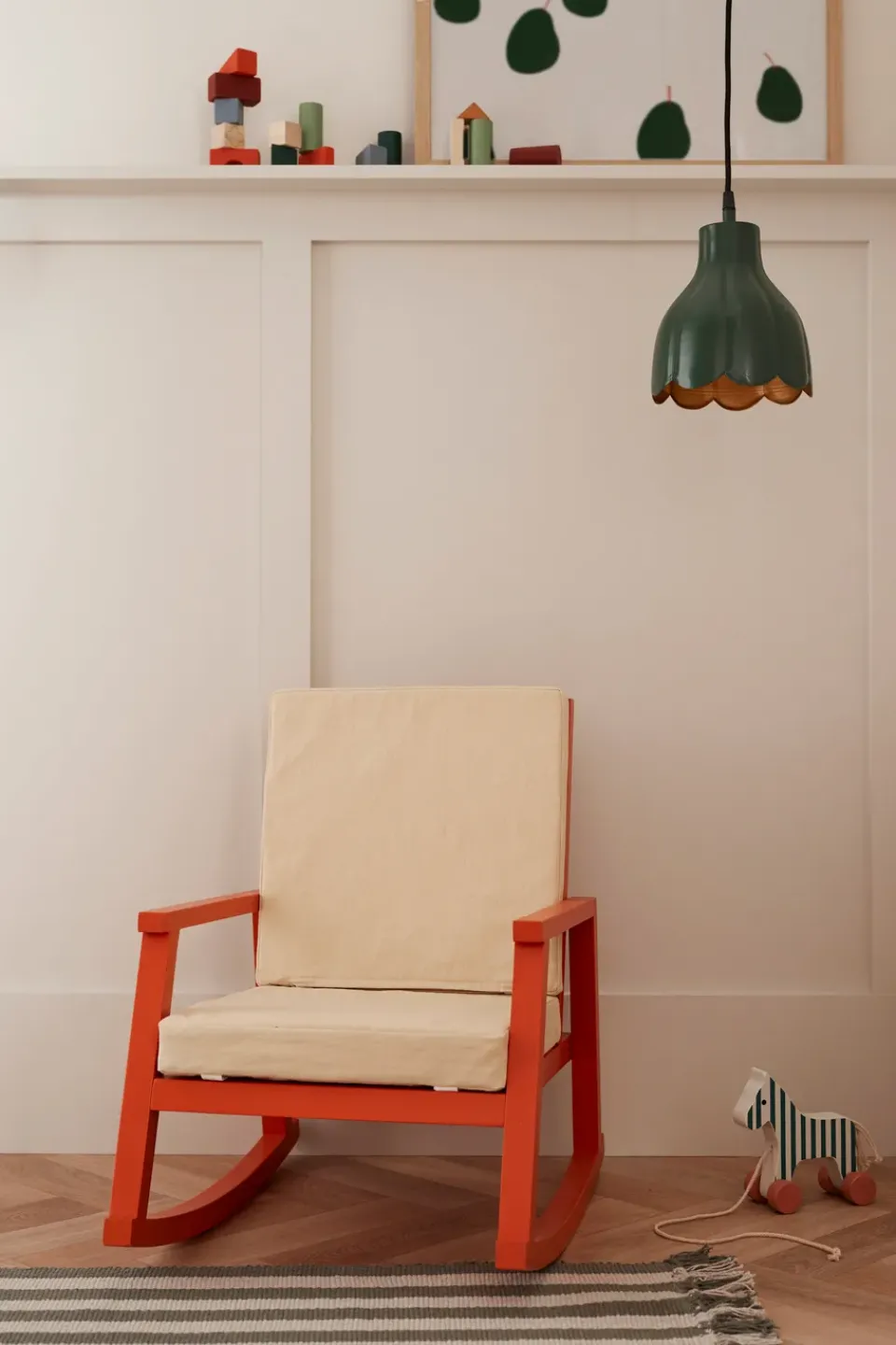 Best Kid's Concept Carl Larsson rocking chair, Orange-nature OrangeBeige