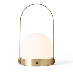 New Audo Copenhagen Carrie portable table lamp, brushed brass Gold-coloured