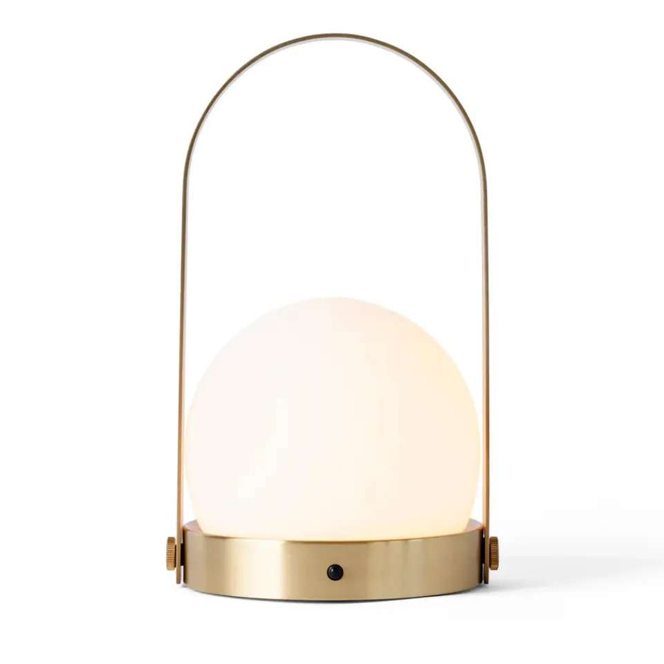 New Audo Copenhagen Carrie portable table lamp, brushed brass Gold-coloured
