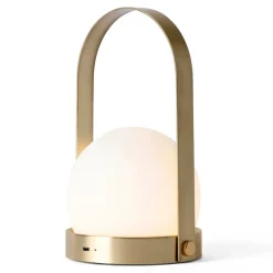 New Audo Copenhagen Carrie portable table lamp, brushed brass Gold-coloured