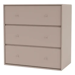 Best Montana CARRY dresser, 3 drawers, Mushroom Beige