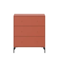 New Montana Carry dresser, Hokkaido 162, black lacquered legs Orange