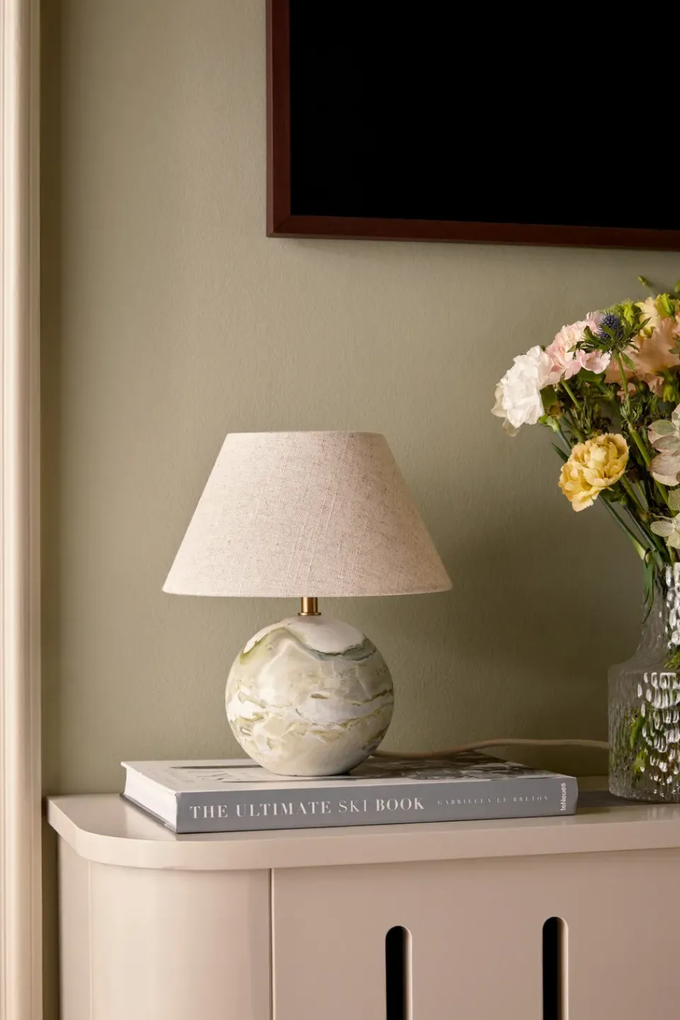 New Globen Lighting Castello 24 table lamp, Green