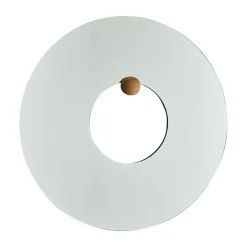 Outlet AYTM Castellum wall mirror Ø80 cm, Clear-oiled oak Transparent