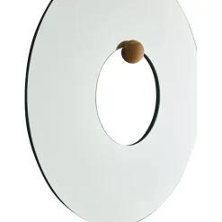 Outlet AYTM Castellum wall mirror Ø80 cm, Clear-oiled oak Transparent
