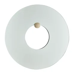Round Mirrors^AYTM Castellum wall mirror Ø80 cm, Clear-travertine Transparent
