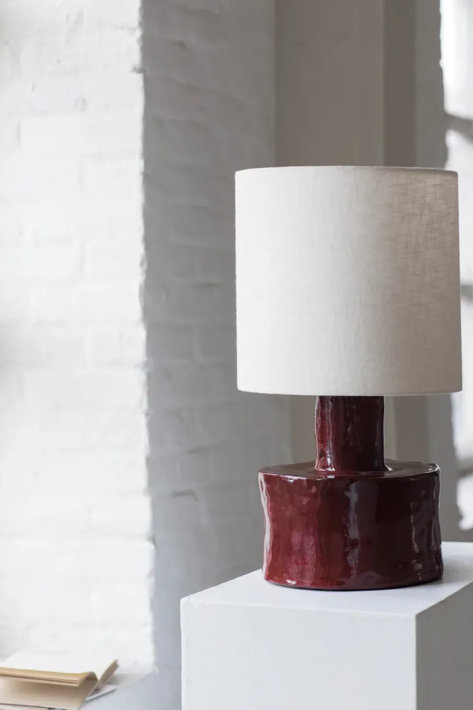 Clearance Serax Catherine table lamp 47 cm, Red-white RedWhite
