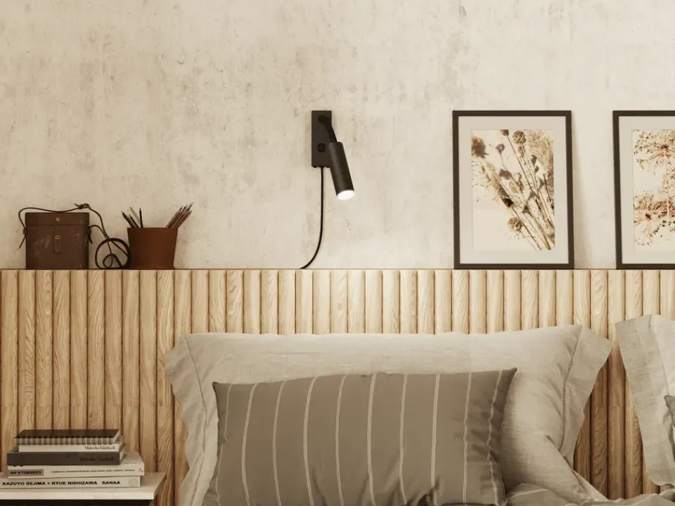 Discount Belid Cato Slim wall lamp flexarm, Matt Black