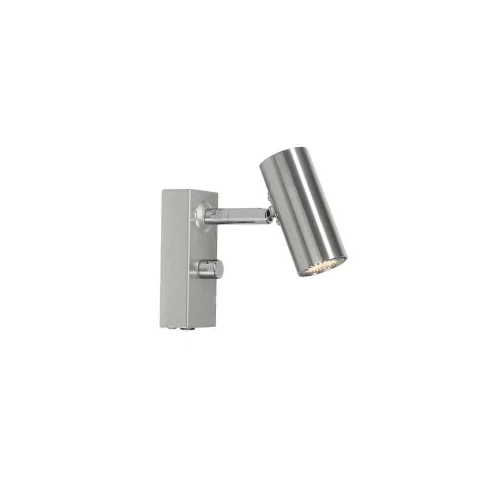 Bedside Lamps^Belid Cato wall lamp, aluminum Silver-coloured