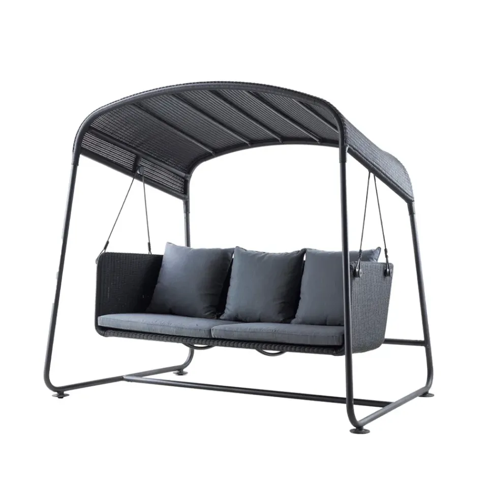 Garden Sofas & Garden Benches^Cane-line Cave hammock, Graphite, incl. cushions Grey