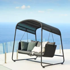 Garden Sofas & Garden Benches^Cane-line Cave hammock, Graphite, incl. cushions Grey