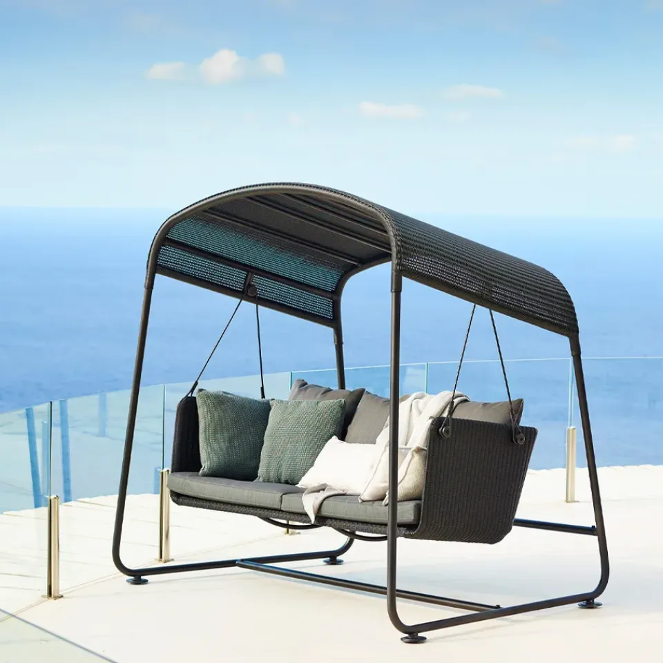 Garden Sofas & Garden Benches^Cane-line Cave hammock, Graphite, incl. cushions Grey
