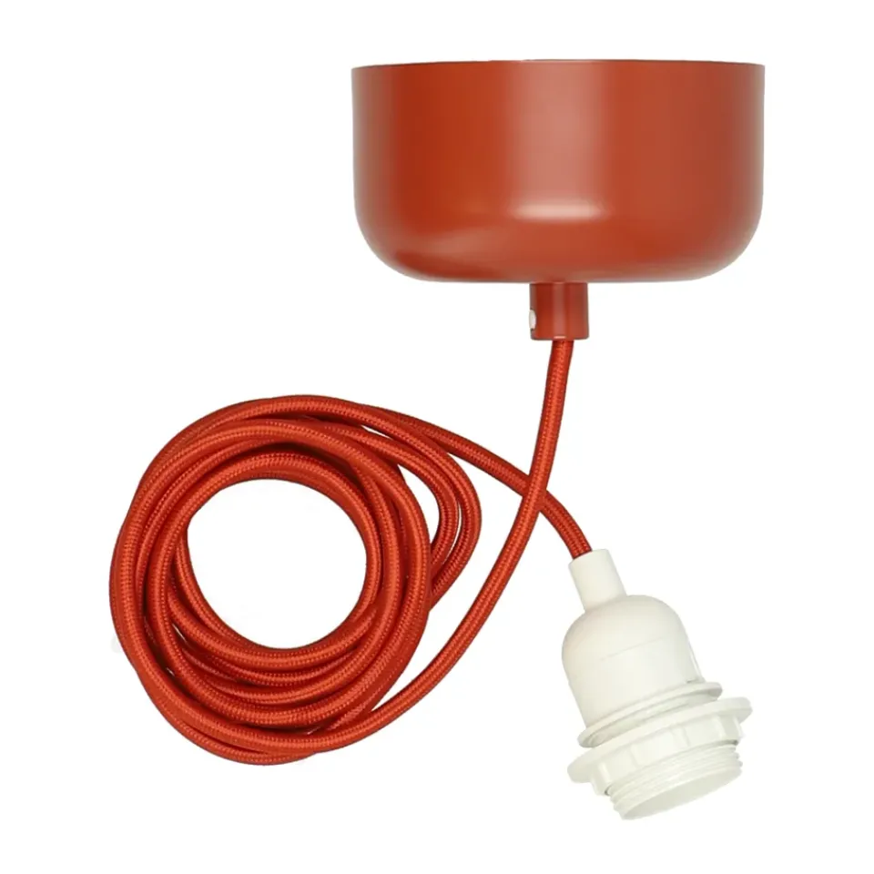 Best Scandi Living Ceiling suspension incl cord 250 cm, Red