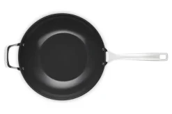 Woks^Le Creuset Ceramic wok pan, 30 cm Black