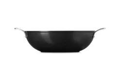 Clearance Le Creuset Ceramic wok pan 2 handles, 32 cm Black