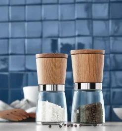Best WMF Ceramill spice grinder set, Oak-glass BeigeBrownTransparent