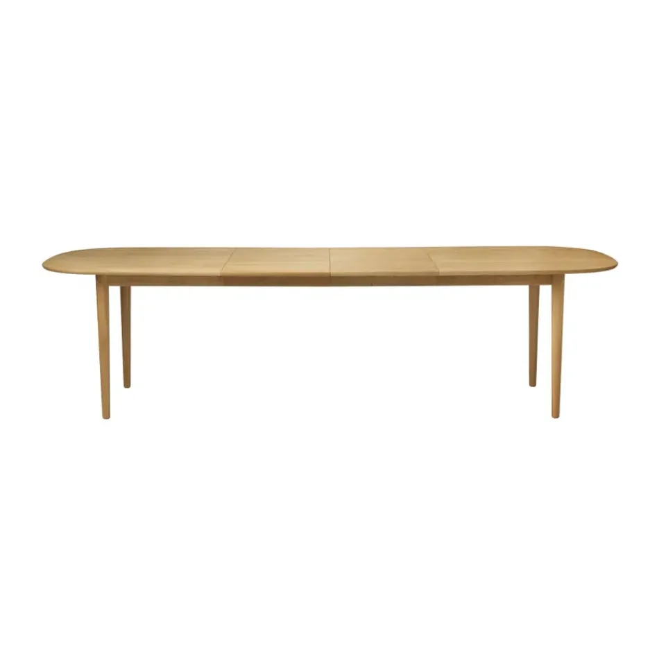 Dining Tables^FDB Møbler C63E2TIL dining table 2 extension leaves, Oak nature oiled Brown