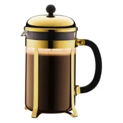 New Bodum Chambord coffee press gold, 12 cups Gold-coloured