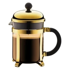 Coffee Presses & Makers^Bodum Chambord coffee press gold, 4 koppar Gold-coloured