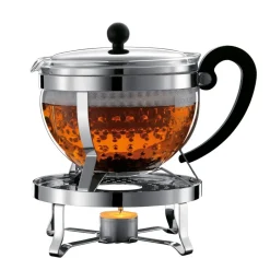Teapots^Bodum Chambord tea warmer, chrome Silver-coloured