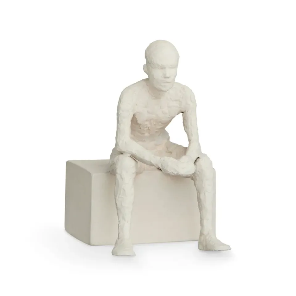 Sculptures & Porcelain Figurines^Kähler Character sculpture, The reflective one White