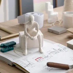 Sculptures & Porcelain Figurines^Kähler Character sculpture, The reflective one White
