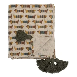 Outlet Bloomingville Charlie throw 130x160 cm, Brown