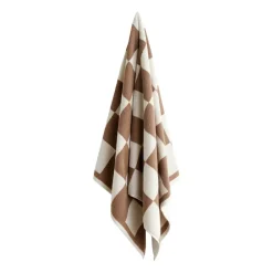 Towels^HAY Check bath towel 70x136 cm, Cappuccino Brown