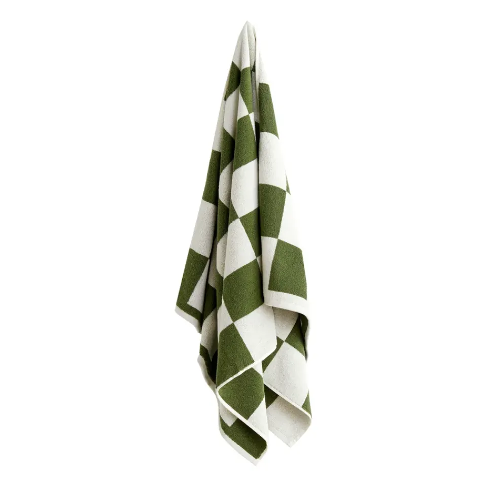 Bath Sheets|Towels^HAY Check bath towel 70x136 cm, Matcha Brown