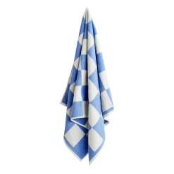 Bath Sheets^HAY Check bath towel 70x136 cm, Sky Blue