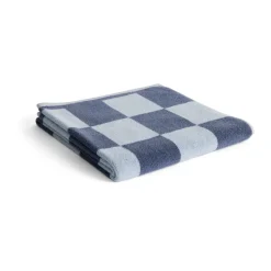 Bath Sheets^HAY Check bath towel 70x136 cm, Steel Blue